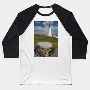 Mull of Galloway Lighthouse and Topograph Photograph Dumfries and Galloway Baseball T-Shirt